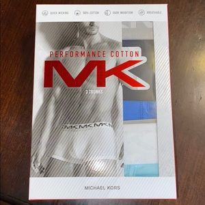 Michael Kors Mens 3 pk performance cotton trunks